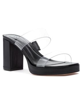 SCHUTZ ARIELLA PLATFORM SANDAL BLACK 8.5